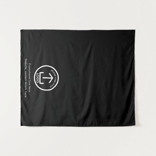 Pop-Up-Shop-Logo-Banner-Tabelle Wandteppich (Vorderseite (Horizontal))