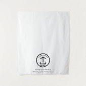 Pop-Up-Shop-Logo-Banner-Tabelle Wandteppich (Vorderseite)