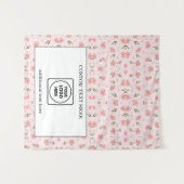 Pop-Up-Shop-Logo Wildflower-Branding-Display Wandteppich (Vorderseite (Horizontal))