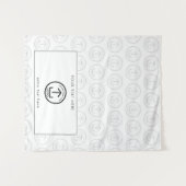 Pop-Up-Shop-Tabelle Runner-Logo-Muster Wandteppich (Vorderseite (Horizontal))