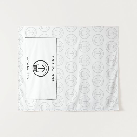 Pop-Up-Shop-Tabelle Runner-Logo-Muster Wandteppich (Vorderseite (Horizontal))