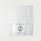 Pop-Up-Shop-Tabelle Runner-Logo-Muster Wandteppich (Vorderseite)