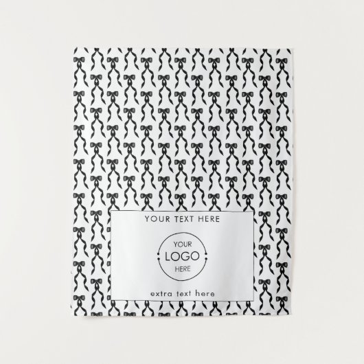 Pop Up Shop Table Runner Banner Business Logo Boge Wandteppich (Vorderseite)