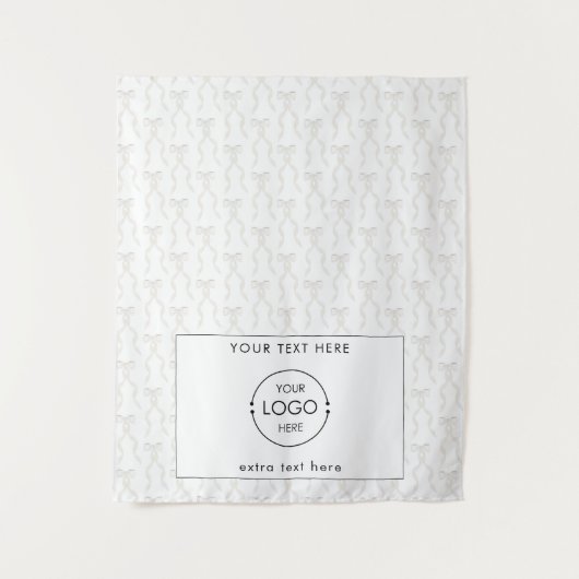 Pop Up Shop Table Runner Banner Business Logo Boge Wandteppich (Vorderseite)