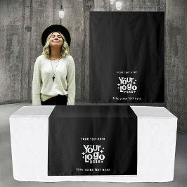 Pop Up Shop Table Runner Banner Business Text Logo Wandteppich