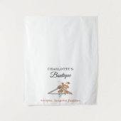 Pop Up Shop Table Runner Banner Fashion Boutique Wandteppich (Vorderseite)