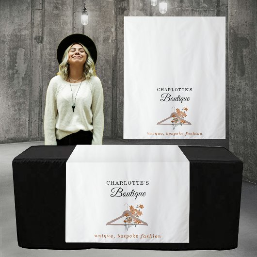 Pop Up Shop Table Runner Banner Fashion Boutique Wandteppich