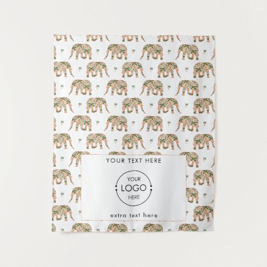 Pop Up Shop Table Runner Banner Logo Exotic Wandteppich (Vorderseite)