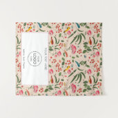 Pop Up Shop Table Runner-Banner Logo Floral Birds Wandteppich (Vorderseite (Horizontal))