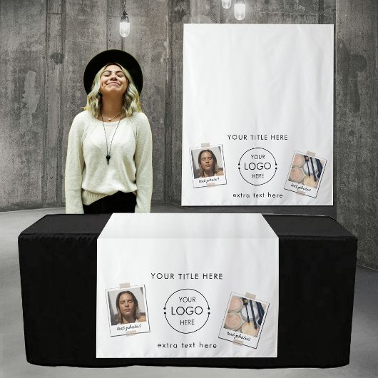 Pop Up Shop Table Runner-Banner-Logo-Fotos Wandteppich