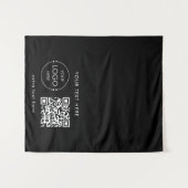 Pop Up Shop Table Runner Banner Logo QR Code Wandteppich (Vorderseite (Horizontal))