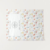 Pop Up Shop Table Runner-Banner-Logo-Wildblumen Wandteppich (Vorderseite (Horizontal))