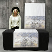 Pop Up Shop Table Runner Sign Business Logo Foto Wandteppich