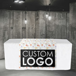Pop-Up-Shop-Tischläufer-Banner Wildblumen-Logo Wandteppich