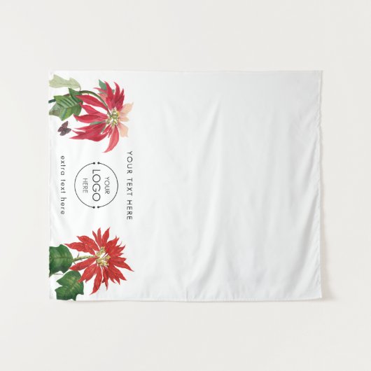 Pop Up Shop Tischtennisbanner Weihnachtsmarkt Verk Wandteppich (Vorderseite (Horizontal))