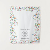 Pop Up Shop Tischtennisbanner Weihnachtsmarkt Verk Wandteppich (Vorderseite)