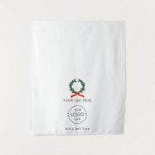 Pop Up Shop Tischtennisbanner Weihnachtsmarkt Verk Wandteppich (Vorderseite)