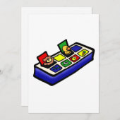 Pop-up-Spielzeug Einladung (Vorne/Hinten)