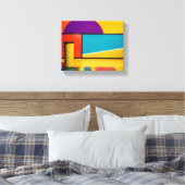 Pop Vibes Frame Leinwanddruck (Insitu (Schlafzimmer))