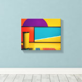 Pop Vibes Frame Leinwanddruck (Insitu (Holzboden))