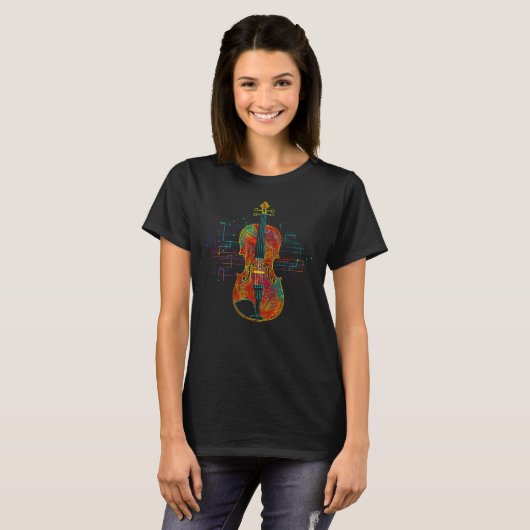 Pop Violin T-Shirt (Vorne ganz)