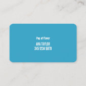 Pop Visitenkarte (Rückseite)