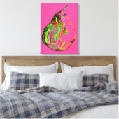 Pop von Birnfrüchten Kunst Aquarellkunst Illustrat Leinwanddruck (Insitu (Schlafzimmer))