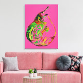 Pop von Birnfrüchten Kunst Aquarellkunst Illustrat Leinwanddruck (Insitu (Wohnzimmer))