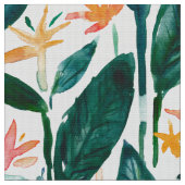 POP VON BOPs der Paradiesvogel Watercolor tropisch Stoff (Nahaufnahme)