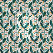 POP VON BOPs der Paradiesvogel Watercolor tropisch Stoff (Kachel)