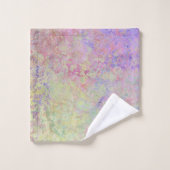 Pop von Pastel Colorful Alkohol Tinte Abstrakt Badhandtuch Set (Waschlappen)
