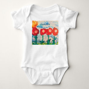 Pop von Poppies Flower Girl Outfit Baby Strampler