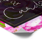 Pop von rosa Lila, lebhaften Gifts Karten Tafelsch Poster (Ecke)