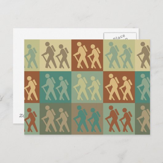 Pop Wandern Postkarte (Vorne/Hinten)