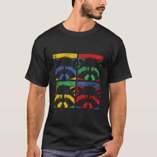 Pop Waschbär T-Shirt (Vorderseite)