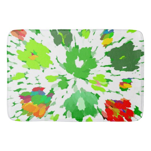 Pop Wasserfarbe Kunst Badematte (Vorderseite)