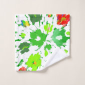 Pop Wasserfarbe Kunst Badhandtuch Set (Waschlappen)