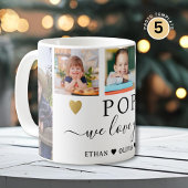 POP We Love You Grandkids 5 Photo Collage   Kaffeetasse