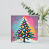 Pop Weihnachten mit Farbschatten (Stehend Vorderseite)