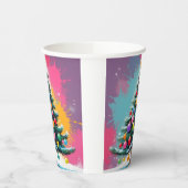 Pop Weihnachten mit Farbschatten Pappbecher (Links)