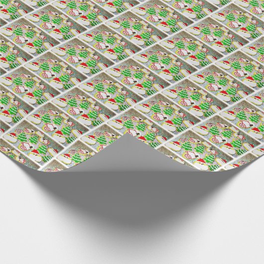 Pop Weihnachtskekse Geschenkpapier (Ecke)