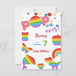 Pop weiter! Pastel Pop es Geburtstagskind Karte