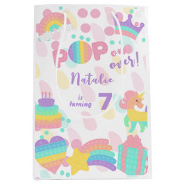 Pop weiter! Pastel Pop es Geburtstagskind Mittlere Geschenktüte