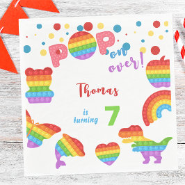 Pop weiter! Pastel Pop es Geburtstagskind Serviette