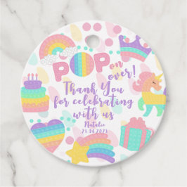 Pop weiter! Pastel Pop es Geburtstagskind vielen D Geschenkanhänger