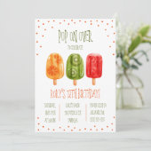 Pop weiter! Popsights Birthday Party Einladung (Stehend Vorderseite)