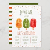 Pop weiter! Popsights Birthday Party Einladung (Vorne/Hinten)