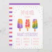 Pop weiter! Popsights Birthday Party Einladung (Vorne/Hinten)