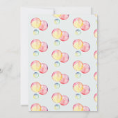 Pop weiter! Seifenblasen Geburtstagskind Einladung (Rückseite)