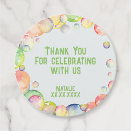 Pop weiter! Seifenblasen Geburtstagskind vielen Da Geschenkanhänger